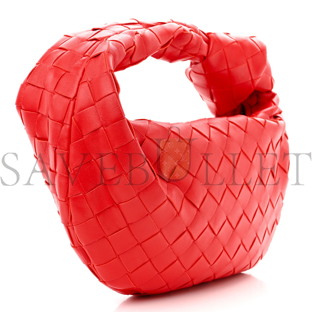 BOTTEGA VENETA NAPPA INTRECCIATO MINI JODIE REDSTONE (24*13*8cm)