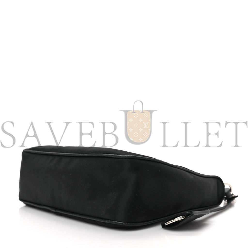 PRADA NYLON RE-EDITION 2005 SHOULDER BAG BLACK (22*11*6cm)