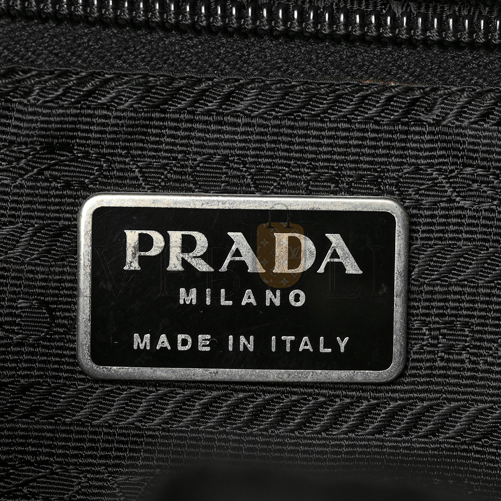 PRADA NYLON VELA MEDIUM BACKPACK BLACK (29*29*14cm)