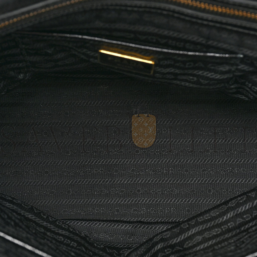 PRADA NYLON VELA BAG BLACK (33*24*15cm)