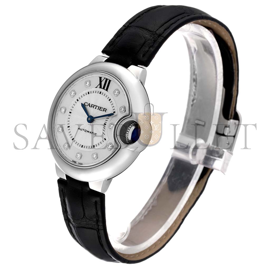 CARTIER BALLON BLEU 33MM WOMEN'S WATCH W4BB0009