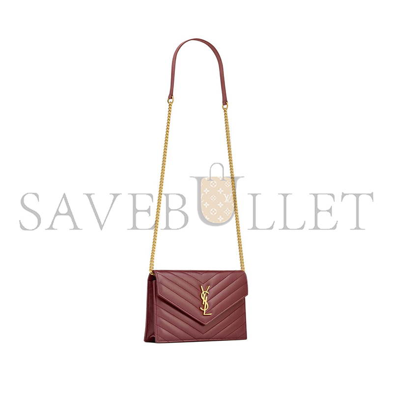 YSL CASSANDRE ENVELOPE CHAIN WALLET IN LAMBSKIN 742920AAA446592 (19*12.5*3.5cm) YSL CASSANDRE ENVELOPE CHAIN WALLET IN LAMBSKIN 742920AAA446592 (19*12.5*3.5cm)