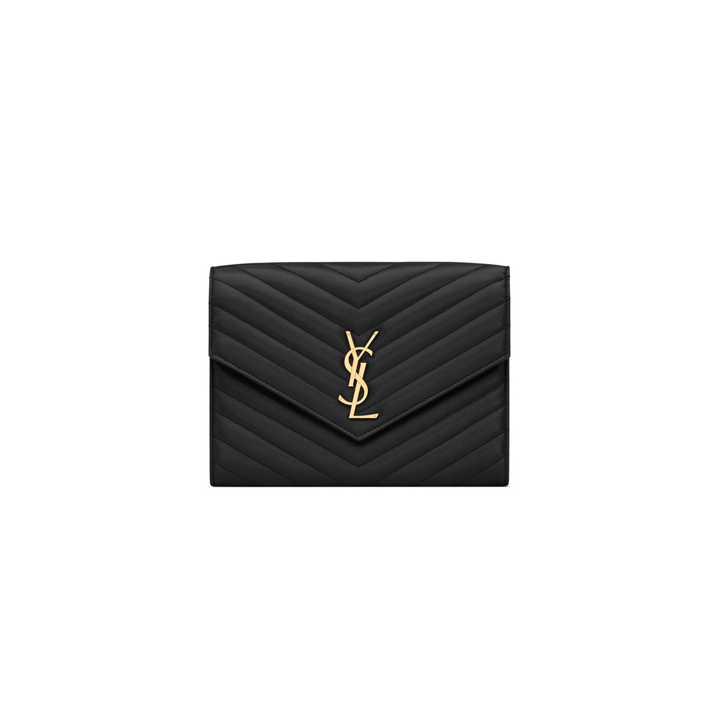 YSL CASSANDRE MATELASSÉ FLAP POUCH IN LAMBSKIN 759533AAA441000 (21*16*3cm)