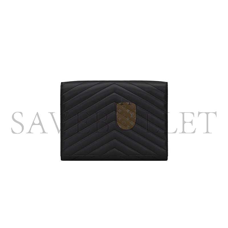 YSL CASSANDRE MATELASSÉ FLAP POUCH IN LAMBSKIN 759533AAA441000 (21*16*3cm)