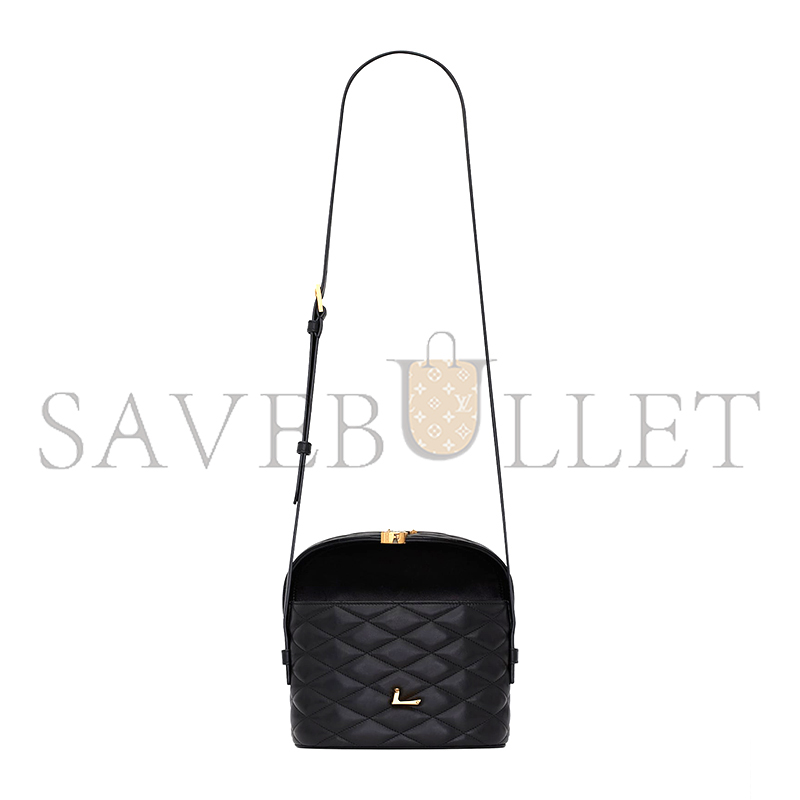 YSL JUNE BOX BAG IN QUILTED LAMBSKIN 7100801EL071000 (19*15*8cm)