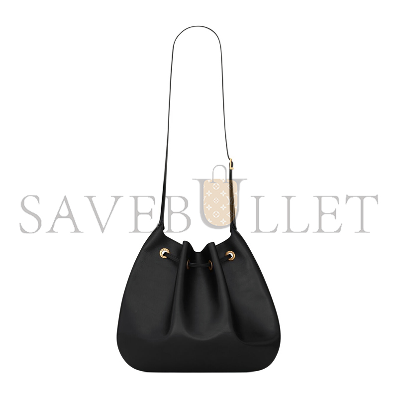 YSL PARIS VII LARGE FLAT HOBO BAG IN SMOOTH LEATHER 697941AAAMD1000 (44*33*2cm)