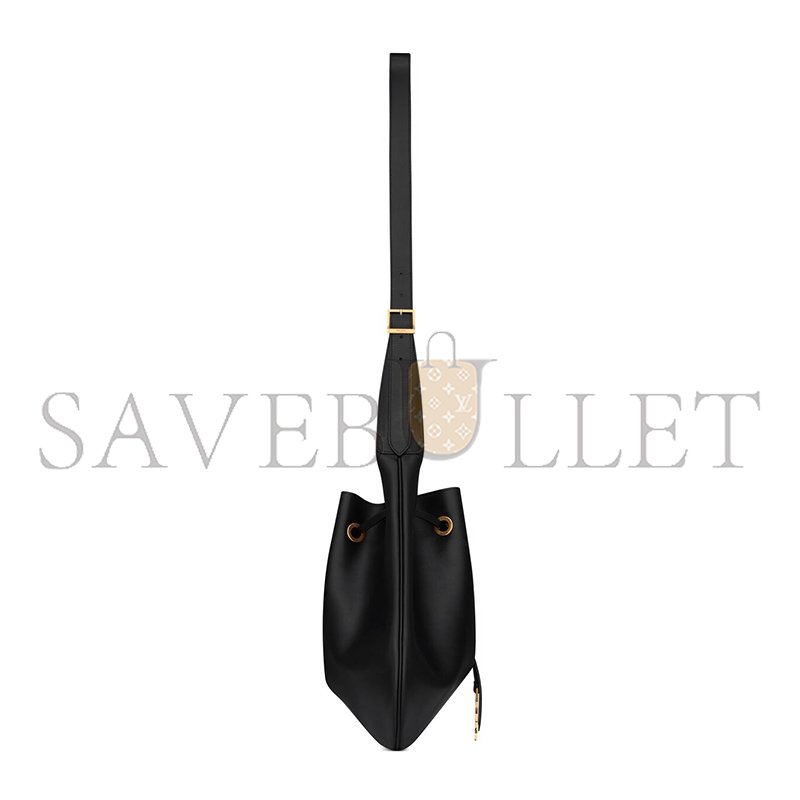 YSL PARIS VII LARGE FLAT HOBO BAG IN SMOOTH LEATHER 697941AAAMD1000 (44*33*2cm)