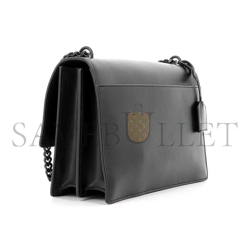 YSL SUNSET LARGE IN SMOOTH LEATHER 498779D420U1000 (27*18*8cm)