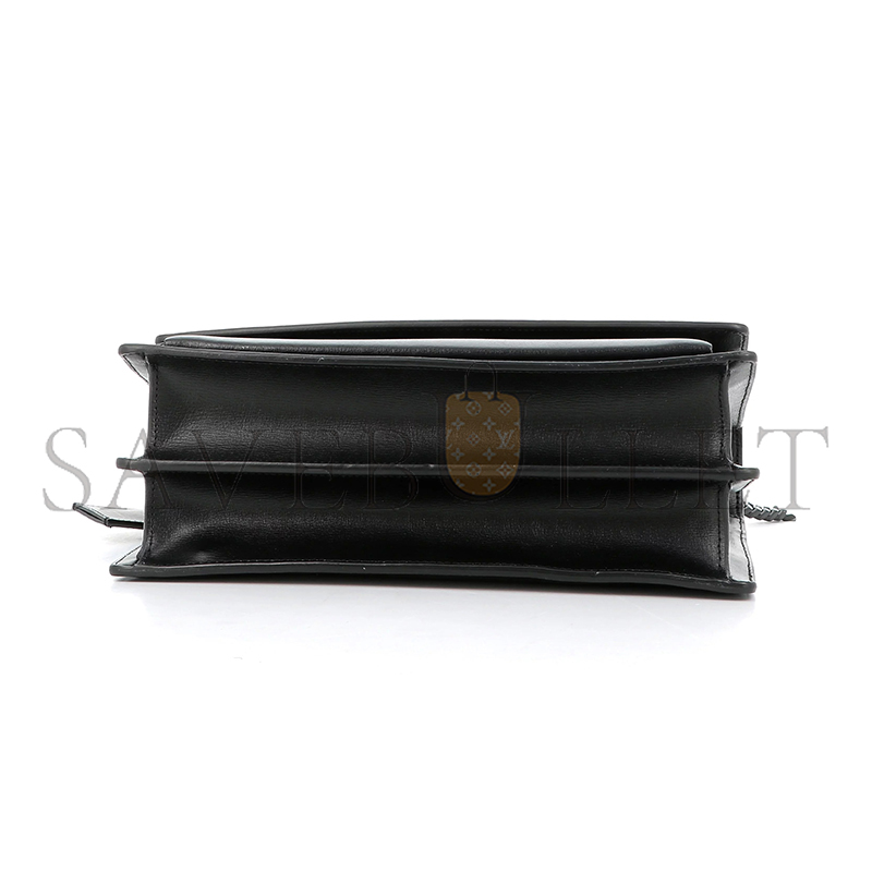 YSL SUNSET LARGE IN SMOOTH LEATHER 498779D420U1000 (27*18*8cm)
