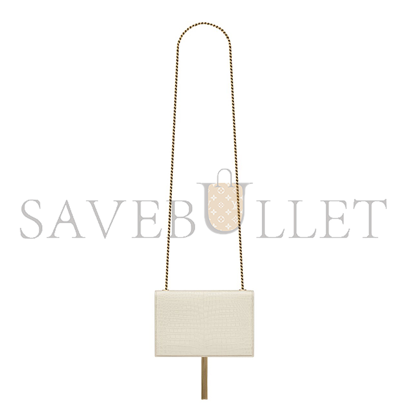 YSL KATE SMALL TASSEL IN CROCODILE-EMBOSSED LEATHER 474366DND0J9207 (20*12.5*5cm) YSL KATE SMALL TASSEL IN CROCODILE-EMBOSSED LEATHER 474366DND0J9207 (20*12.5*5cm)