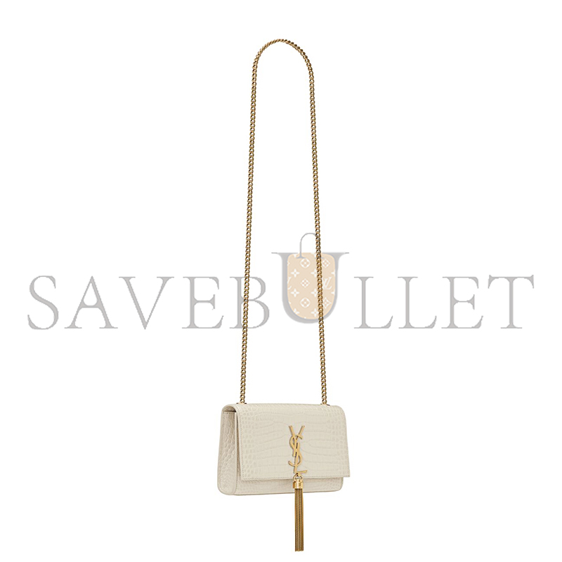 YSL KATE SMALL TASSEL IN CROCODILE-EMBOSSED LEATHER 474366DND0J9207 (20*12.5*5cm) YSL KATE SMALL TASSEL IN CROCODILE-EMBOSSED LEATHER 474366DND0J9207 (20*12.5*5cm)