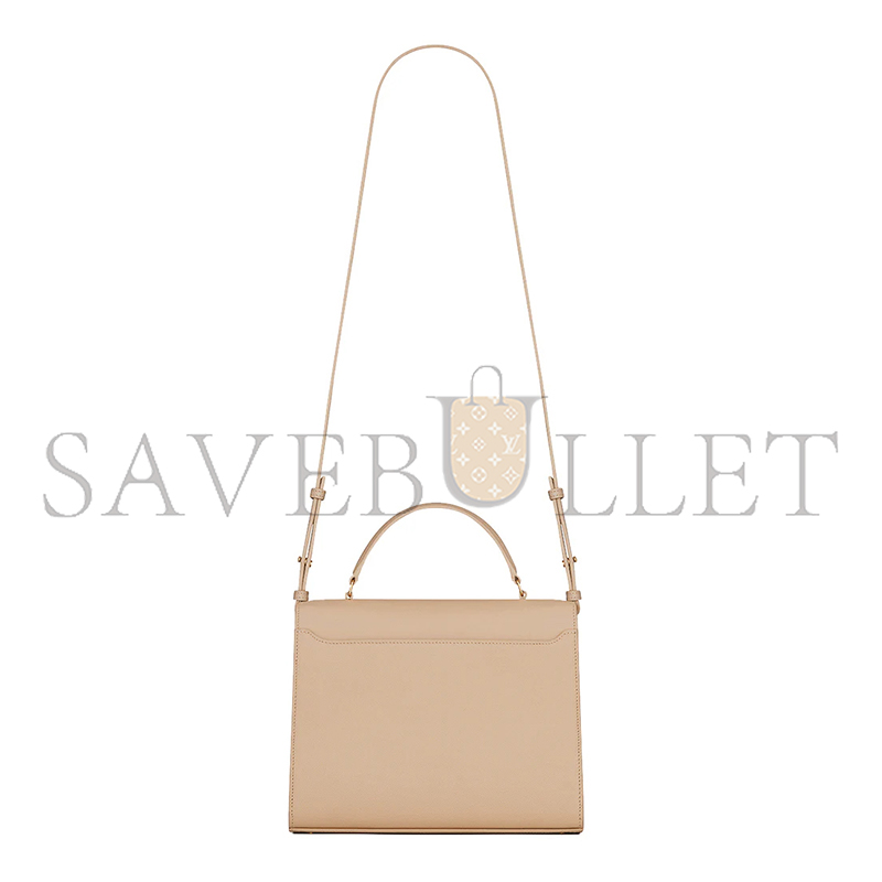 YSL CASSANDRA MEDIUM TOP HANDLE BAG IN GRAIN DE POUDRE EMBOSSED LEATHER 623931BOW0W2721 (24.5*20*11.5cm)