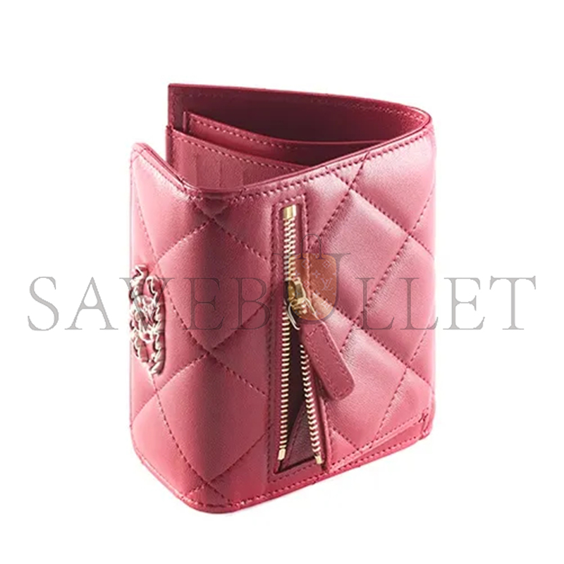 CHANEL 19 SMALL FLAP WALLET AP2809 B07327 NI686 (10*11.5*3cm)