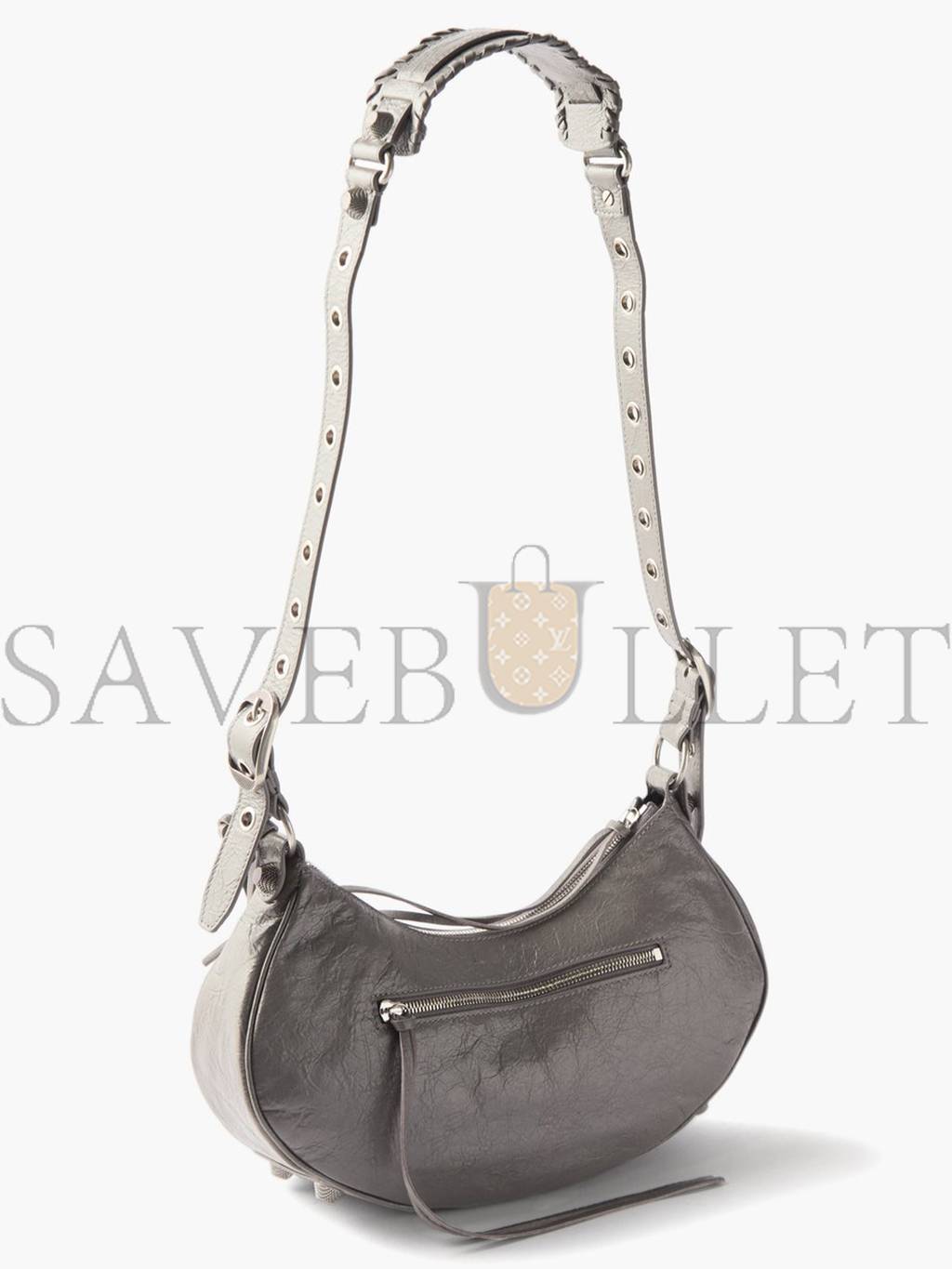 BALENCIAGA GREY CAGOLE S LEATHER SHOULDER BAG MATCHESFASHION US (33*14.7*7.8cm)