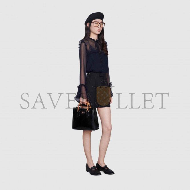 GUCCI DIANA SMALL PYTHON TOTE BAG	‎660195  （27*24*11cm）