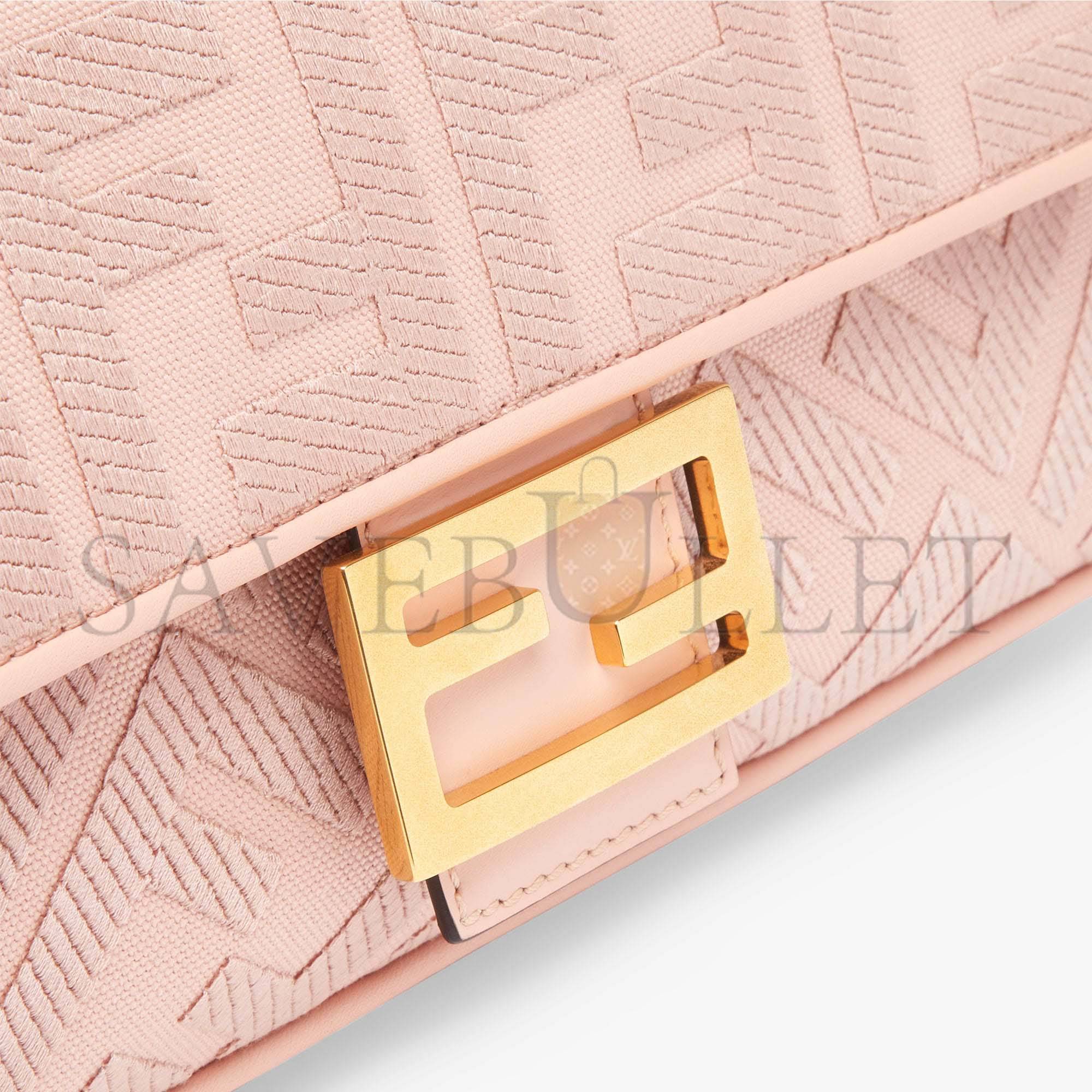 FENDI BAGUETTE - PINK FF CANVAS BAG 8BR600AMCDF1J4A (27*15*6cm)