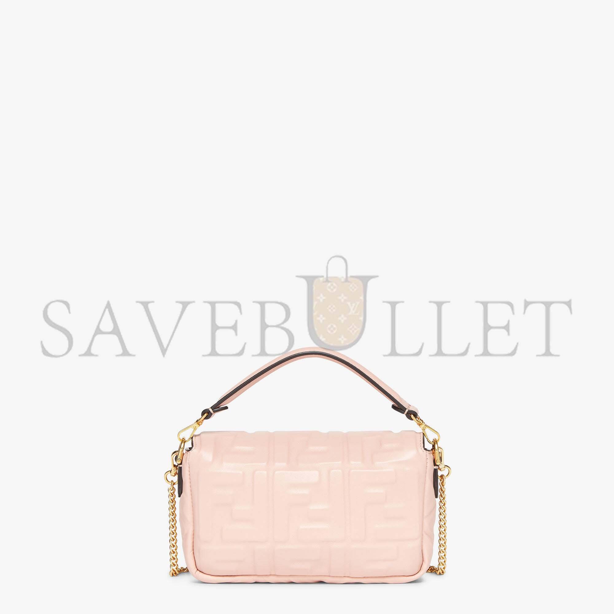 FENDI BAGUETTE MINI - PINK NAPPA LEATHER BAG 8BS017A72VF1JCJ (19*11.5*4cm)