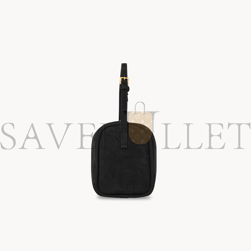 THE ROW 90'S BAG IN NUBUCK BLACK W1281L87BAG (20*11*8cm)