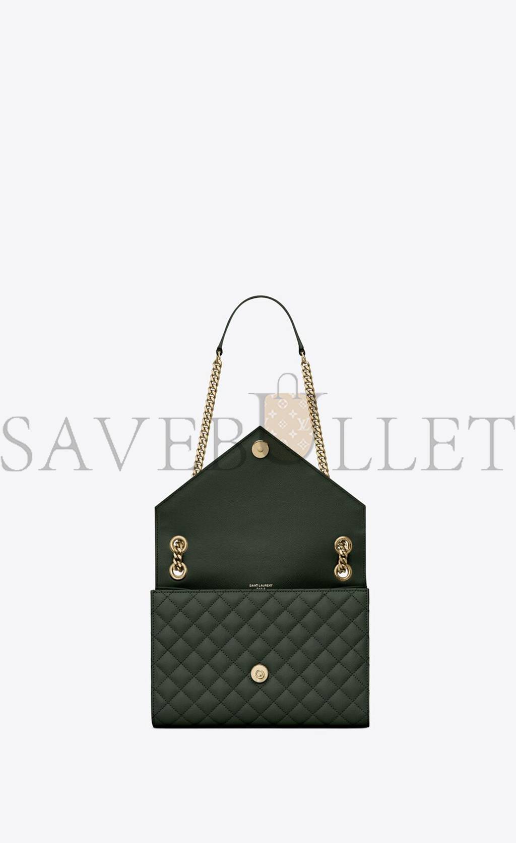 YSL ENVELOPE MEDIUM CHAIN BAG IN MIX MATELASSÉ GRAIN DE POUDRE EMBOSSED LEATHER 600185BOW913045 (24*17.5*6cm) YSL ENVELOPE MEDIUM CHAIN BAG IN MIX MATELASSÉ GRAIN DE POUDRE EMBOSSED LEATHER 600185BOW913045 (24*17.5*6cm)