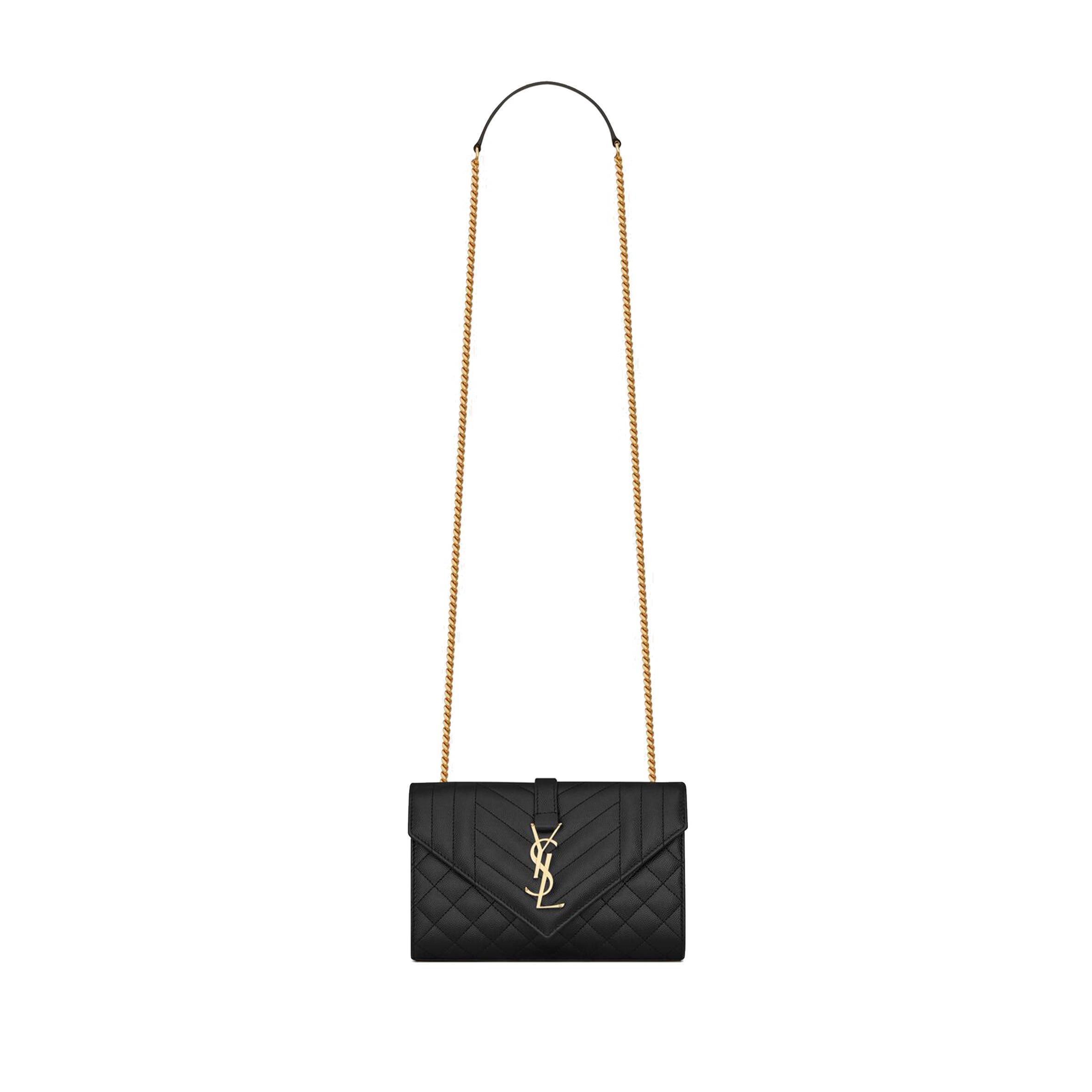 YSL ENVELOPE SMALL BAG IN MIX MATELASSÉ GRAIN DE POUDRE EMBOSSED LEAT 600195BOW911000 (21*13*6cm) YSL ENVELOPE SMALL BAG IN MIX MATELASSÉ GRAIN DE POUDRE EMBOSSED LEAT 600195BOW911000 (21*13*6cm)