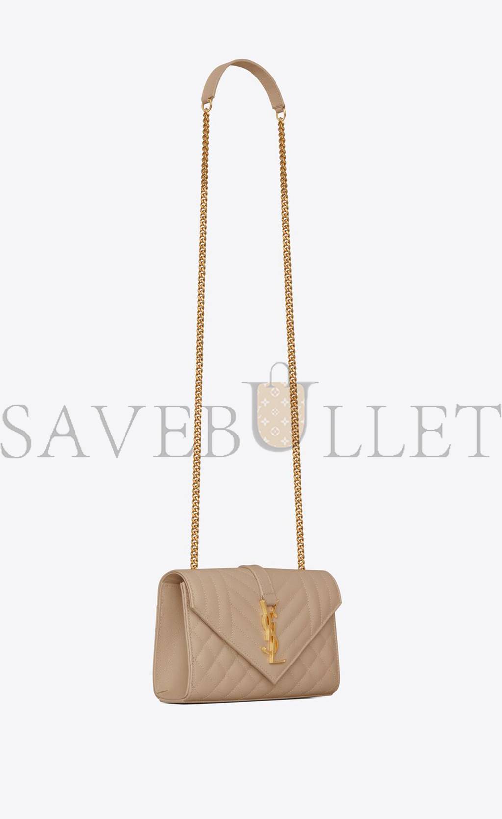 YSL ENVELOPE SMALL BAG IN MIX MATELASSÉ GRAIN DE POUDRE EMBOSSED LEATHER 600195BOW912721 (21*13*6cm) YSL ENVELOPE SMALL BAG IN MIX MATELASSÉ GRAIN DE POUDRE EMBOSSED LEATHER 600195BOW912721 (21*13*6cm)