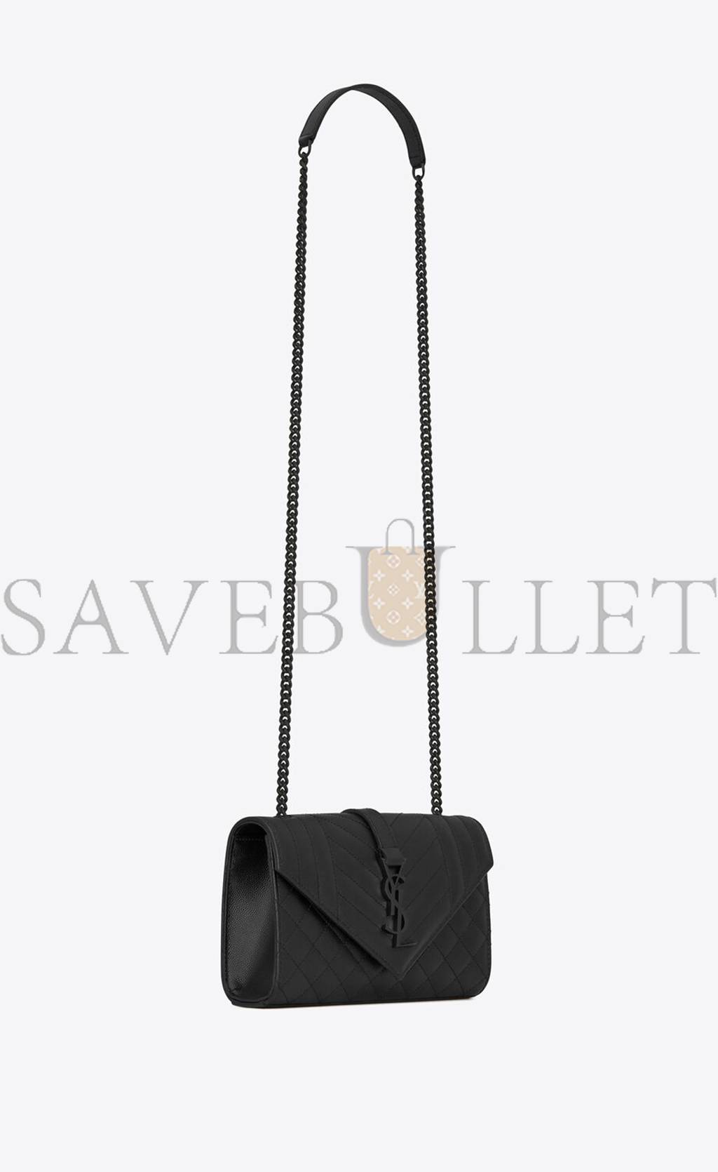 YSL ENVELOPE SMALL BAG IN MIX MATELASSÉ GRAIN DE POUDRE EMBOSSED LEATHER 600195BOW981000 (21*13*6cm) YSL ENVELOPE SMALL BAG IN MIX MATELASSÉ GRAIN DE POUDRE EMBOSSED LEATHER 600195BOW981000 (21*13*6cm)