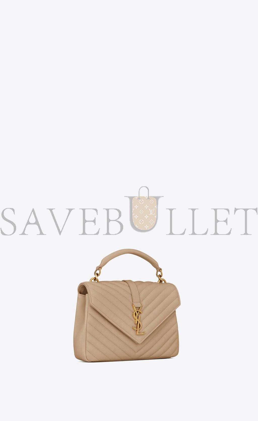 YSL COLL&EGRAVE GE MEDIUM CHAIN BAG IN QUILTED LEATHER 600279BRM072721 (24*17*6.5cm)