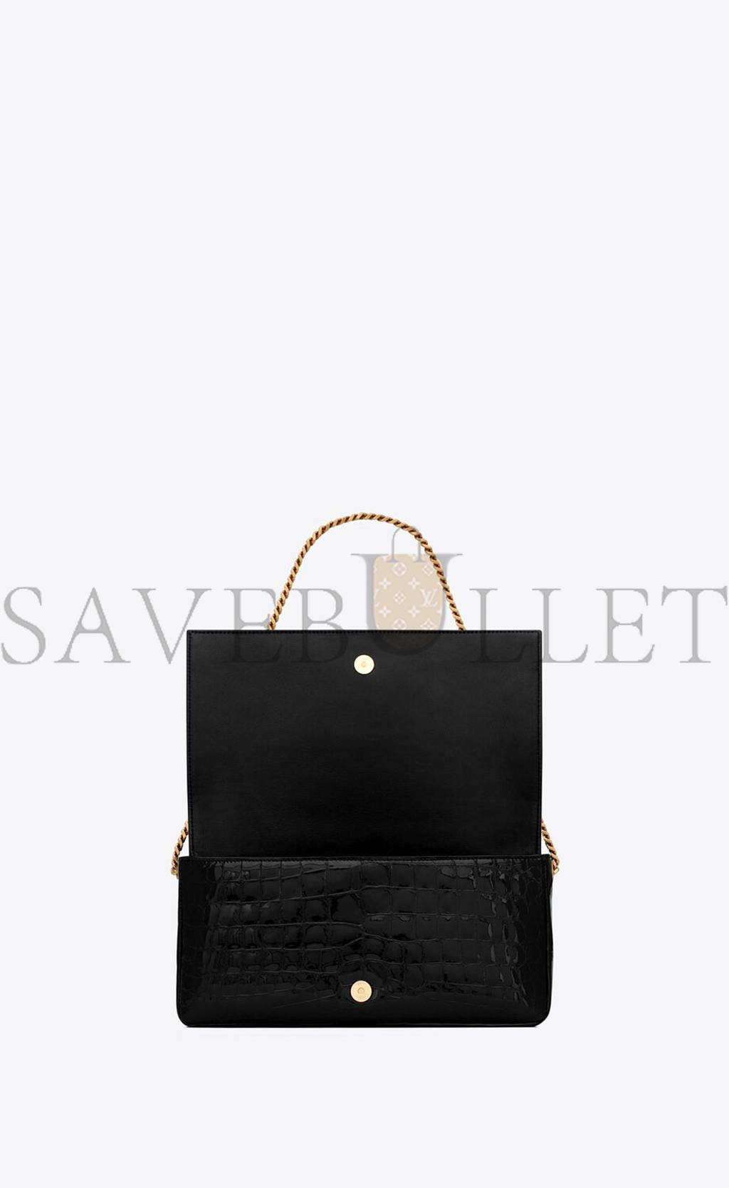YSL KATE 99 CHAIN BAG IN ALLIGATOR-EMBOSSED LEATHER 72366015F0W1000 (26*13.5*4.5cm) YSL KATE 99 CHAIN BAG IN ALLIGATOR-EMBOSSED LEATHER 72366015F0W1000 (26*13.5*4.5cm)