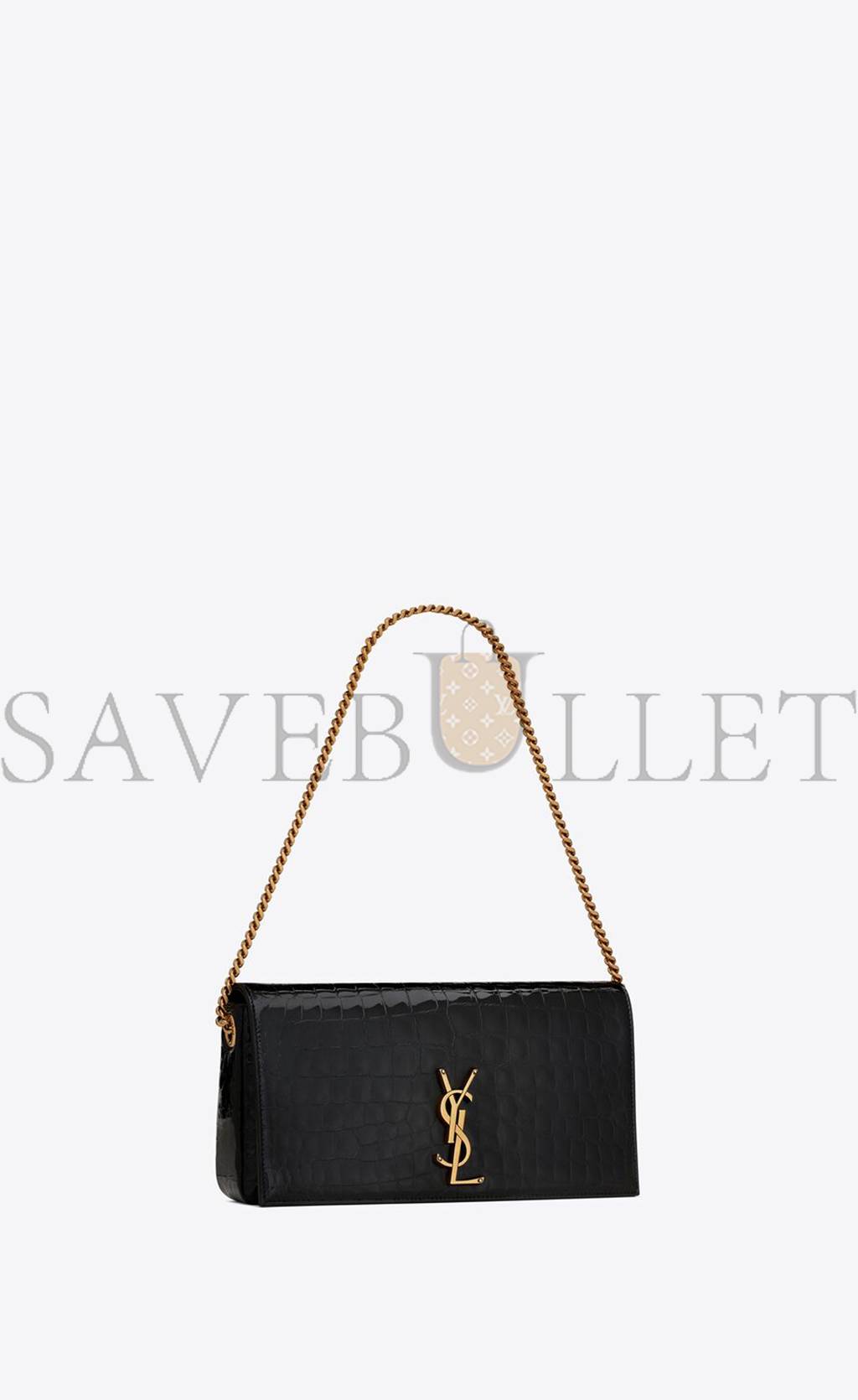 YSL KATE 99 CHAIN BAG IN ALLIGATOR-EMBOSSED LEATHER 72366015F0W1000 (26*13.5*4.5cm) YSL KATE 99 CHAIN BAG IN ALLIGATOR-EMBOSSED LEATHER 72366015F0W1000 (26*13.5*4.5cm)