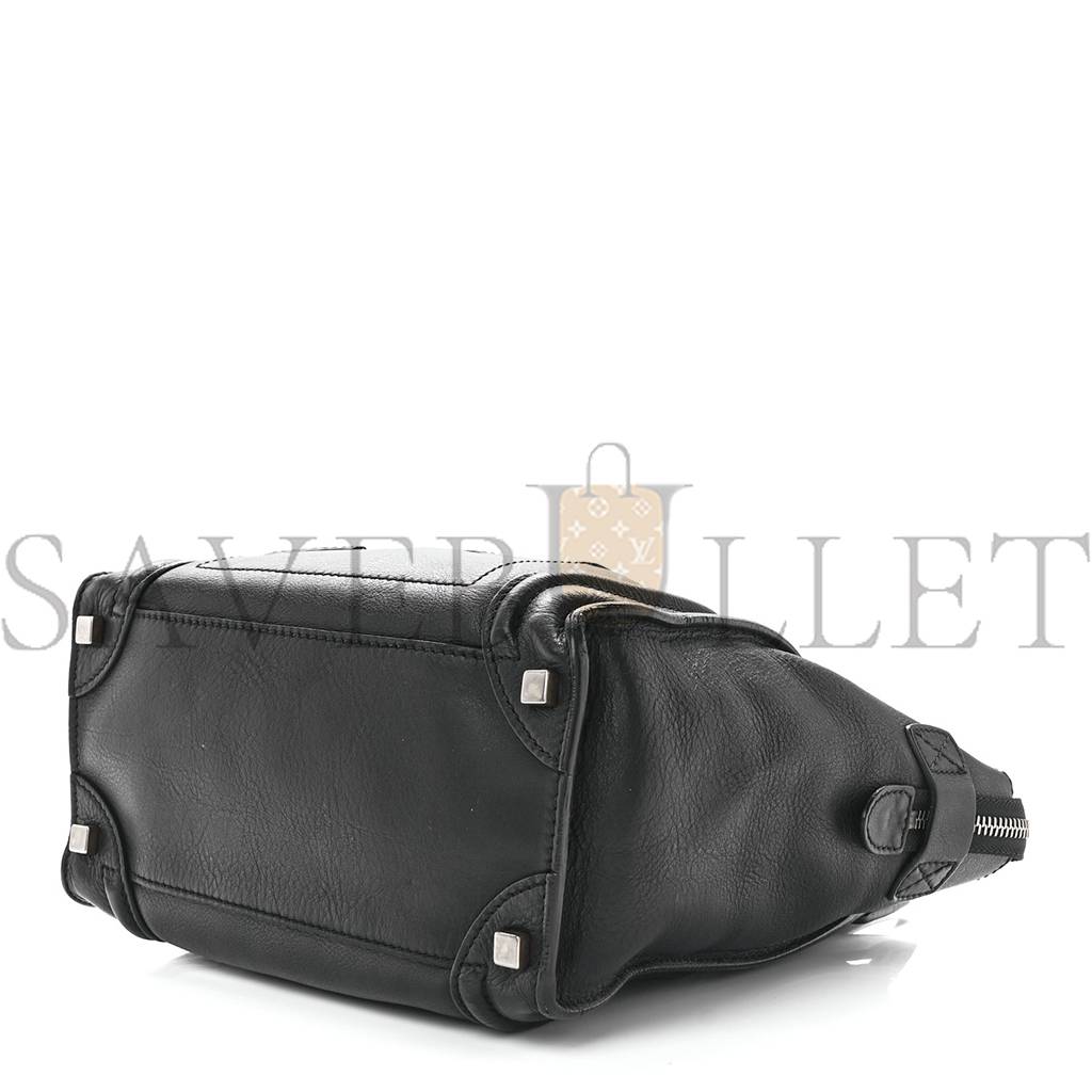 CELINE SMOOTH CALFSKIN MICRO LUGGAGE BLACK (26*26*14cm)