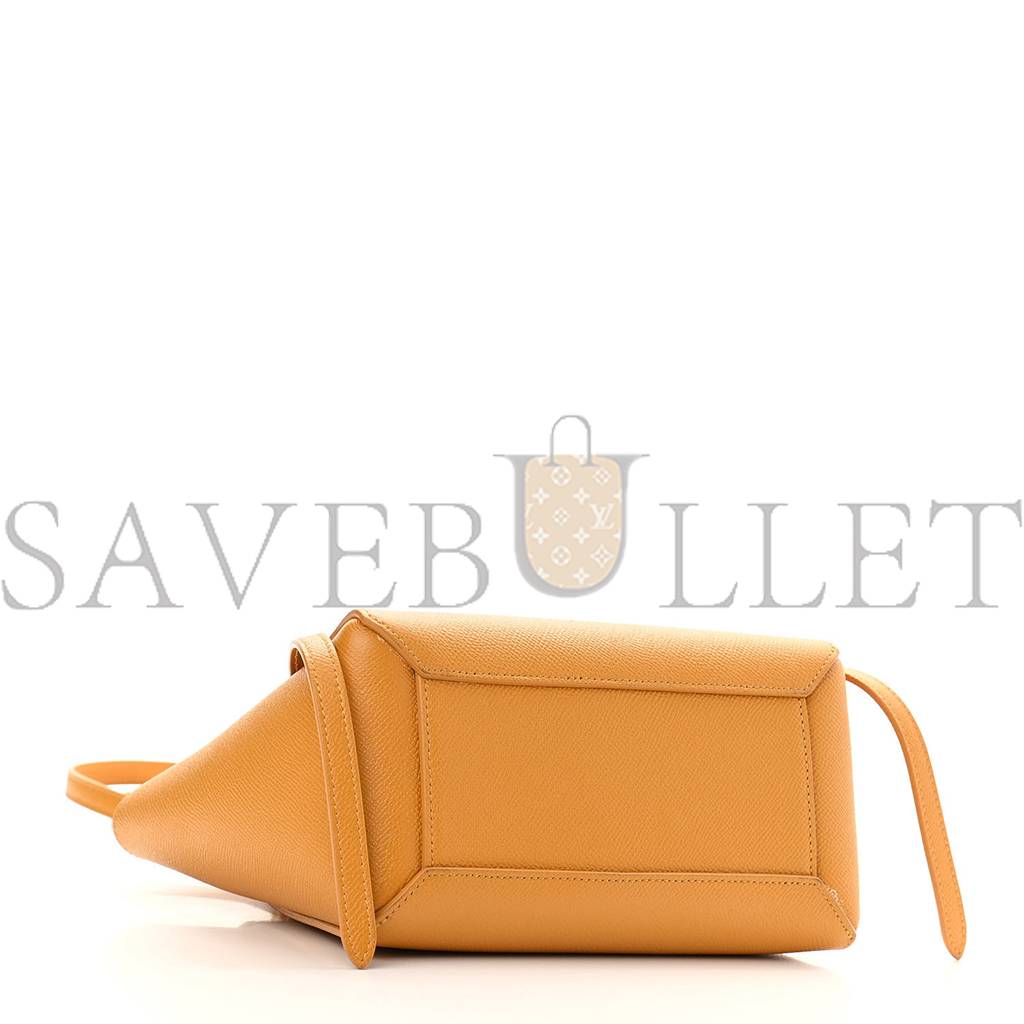 CELINE GRAINED CALFSKIN NANO BELT BAG CALENDULA (20*18*10cm)